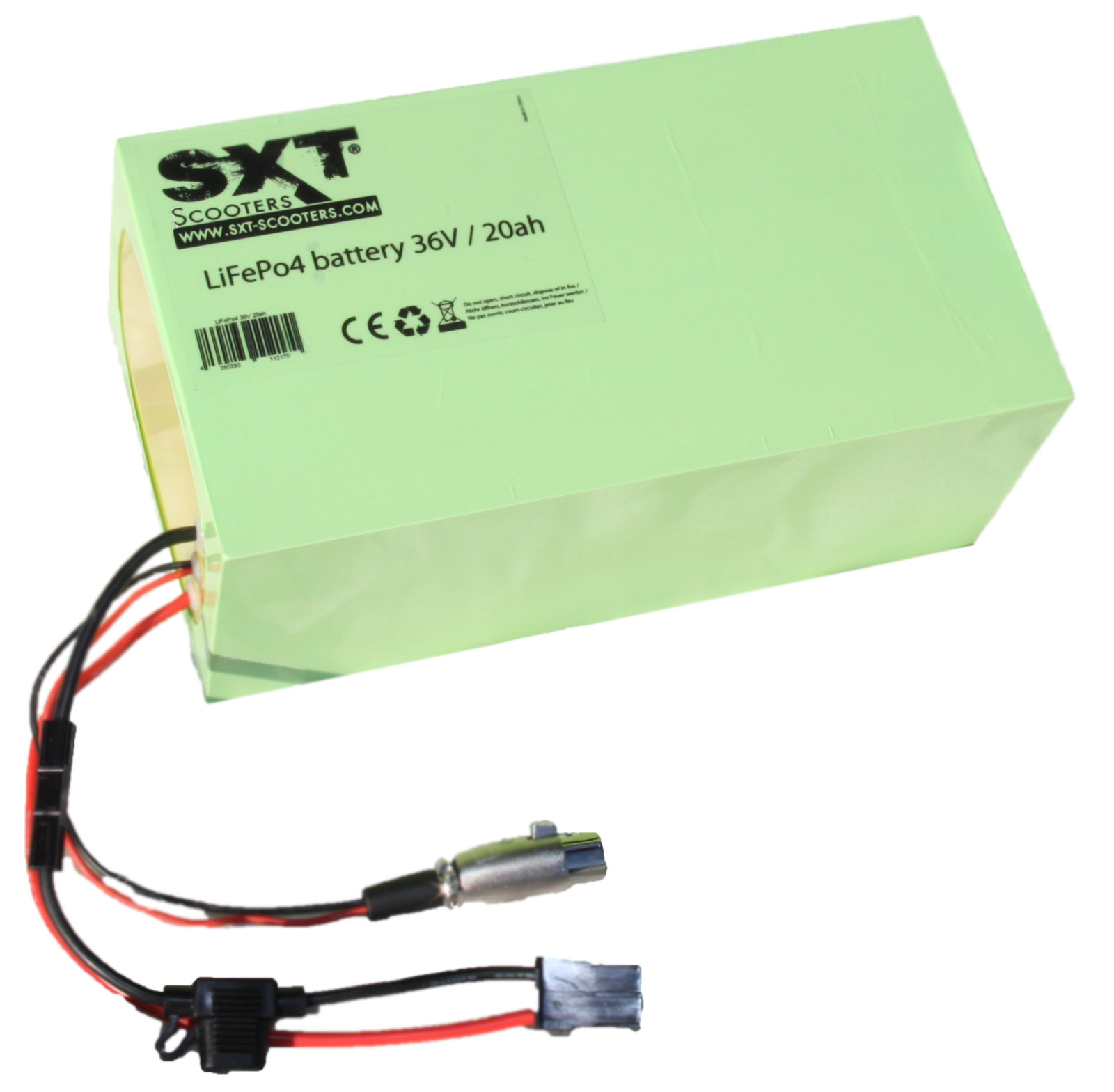 Batterie Trottinette électrique SXT • 36V 20Ah LiFePo4 (Lithium